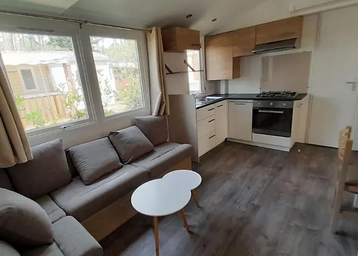 Mobilhome 3 Chez Yvan Kamp alanı Saint-Julien-en-Born